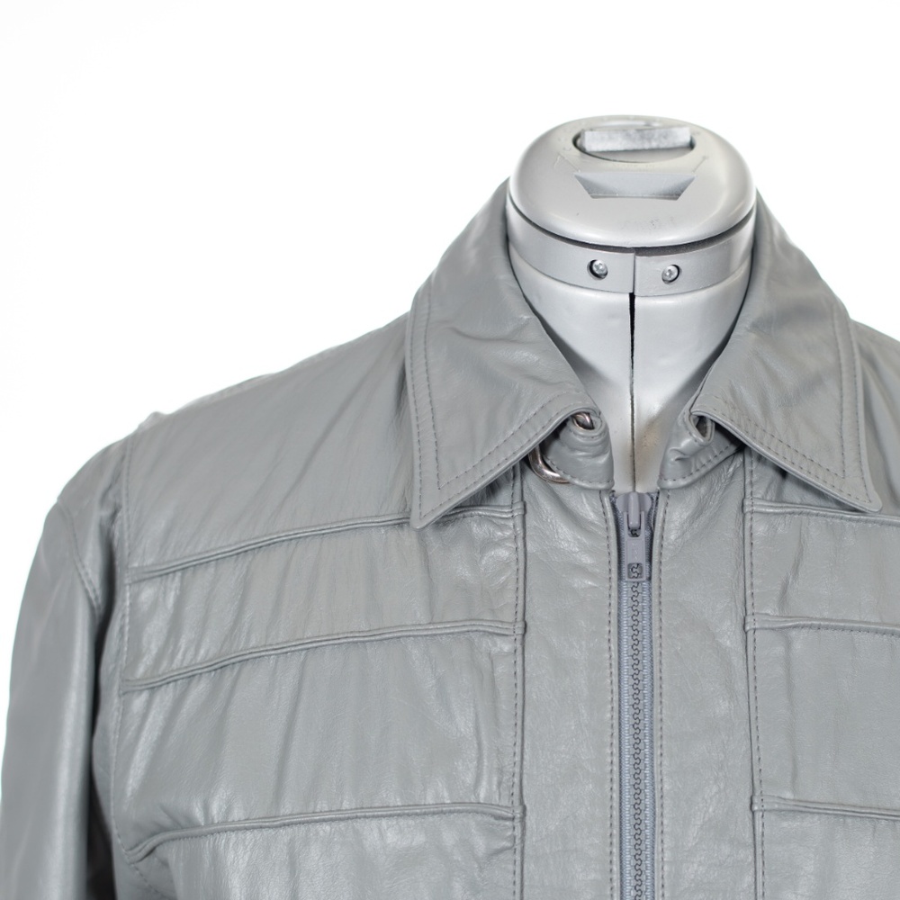 Etienne Aigner Leather Bomber Jacket Vintage - Picture 2 of 7
